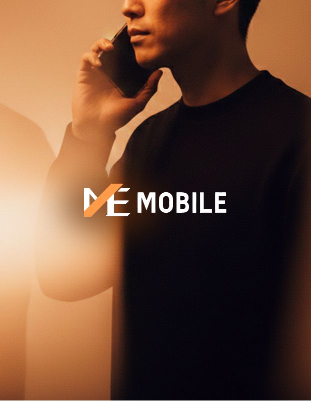 male user looking at phone screen